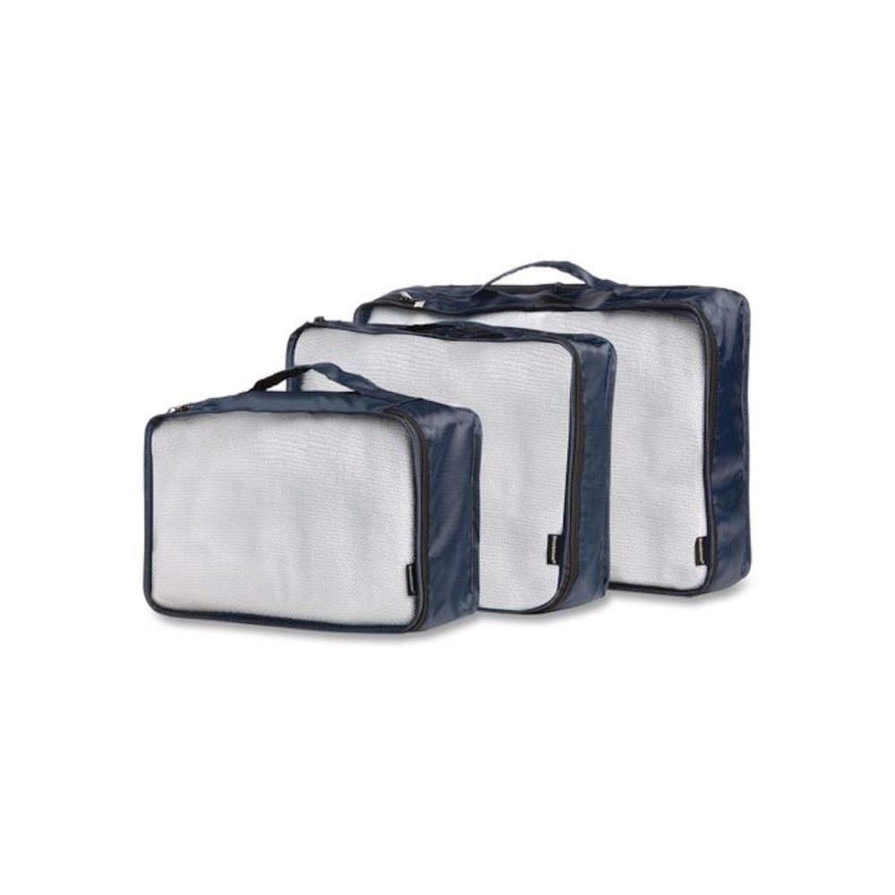 4-Piece Packing Cube Set, Assorted Sizes, Navy. Picture 2