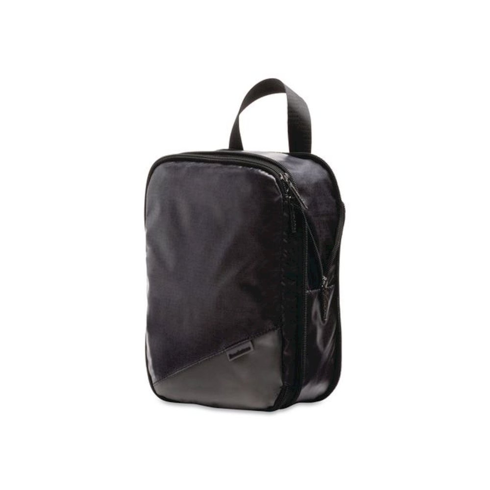 Two-Piece Compression Luggage Cubes, 10 x 7 x 1.25/14 x 10 x 1.25, Black. Picture 5
