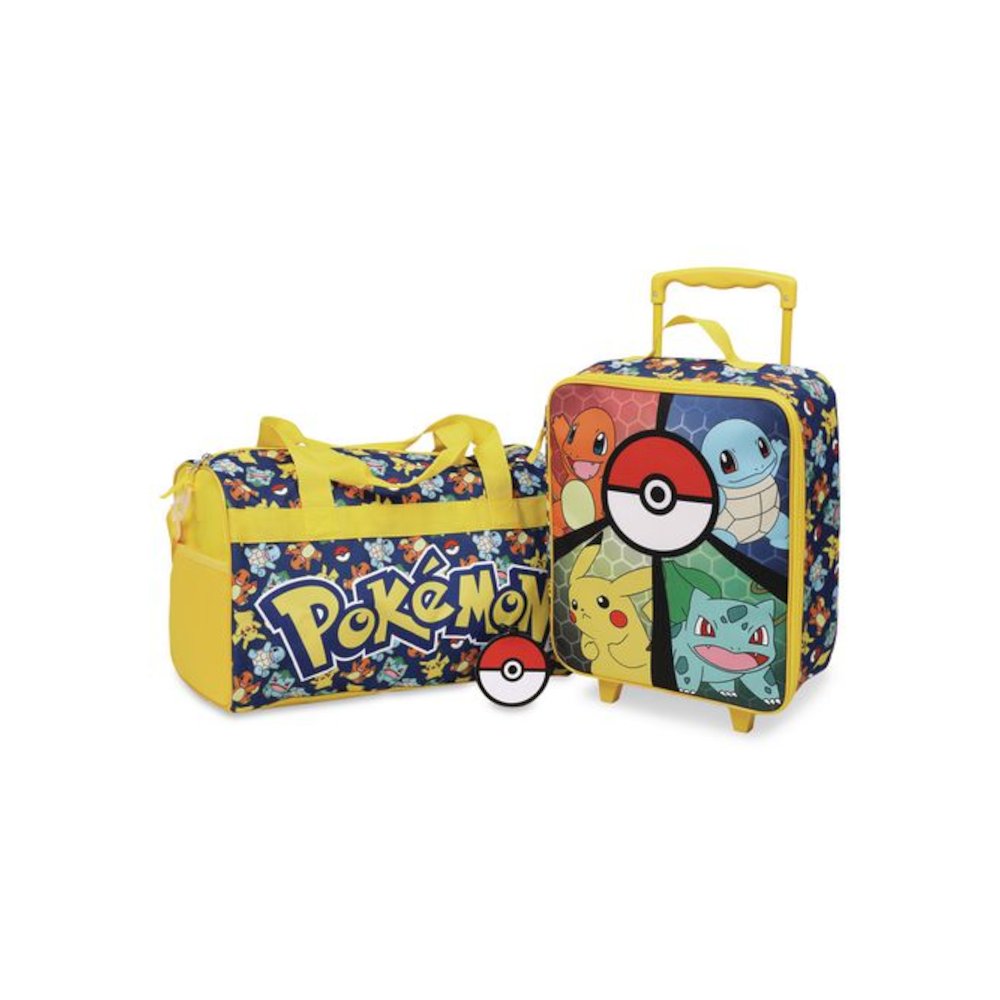 Three-Piece Pokemon Carry-On Luggage Set, 11.75 x 6 x 14. Picture 1