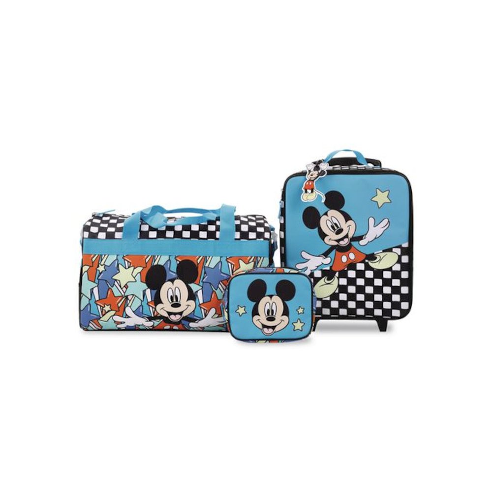 Four-Piece Mickey Mouse Carry-On Luggage Set, 11.75 x 6 x 14. Picture 1
