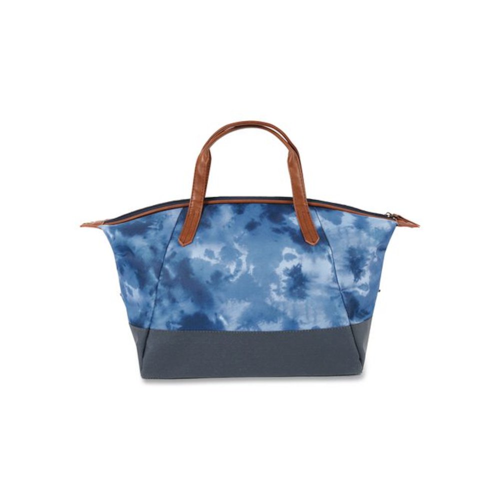Eco Iced Tie Dye Blue Insulated Lunch Bag, 9.5" x 6.25" x 11.5", Blue. Picture 9