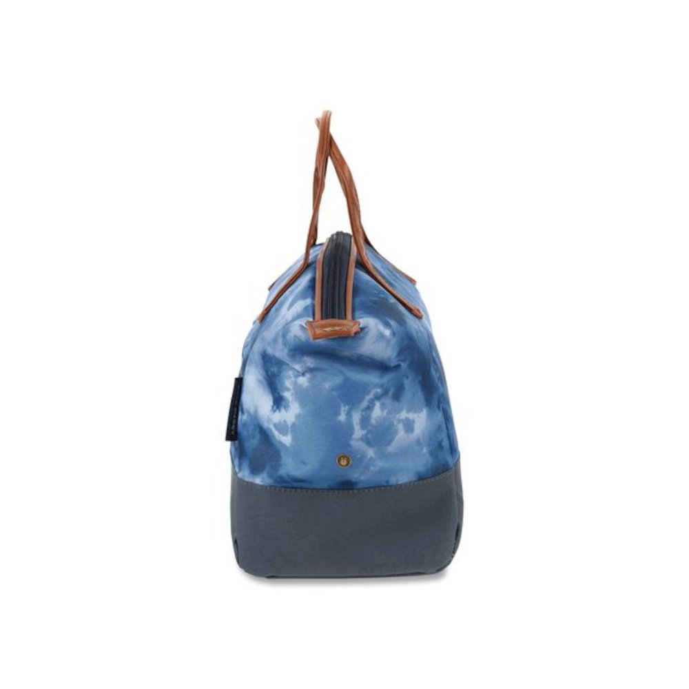 Eco Iced Tie Dye Blue Insulated Lunch Bag, 9.5" x 6.25" x 11.5", Blue. Picture 6