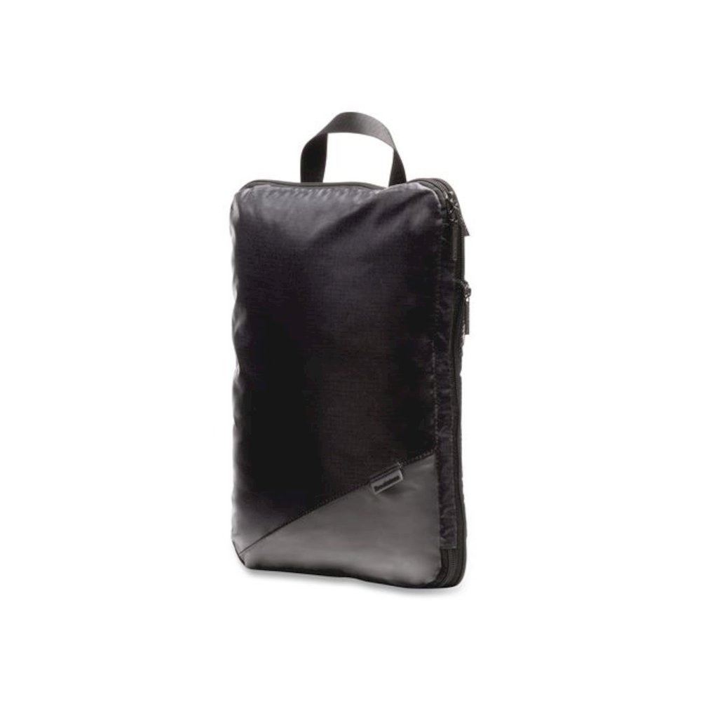 Two-Piece Compression Luggage Cubes, 10 x 7 x 1.25/14 x 10 x 1.25, Black. Picture 4