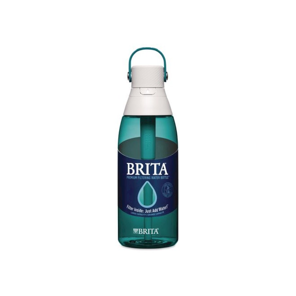 Plastic Filtered Water Bottle, 36 oz, Sea Glass. Picture 2