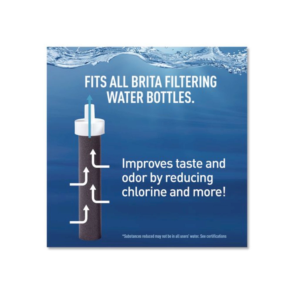 Plastic Filtered Water Bottle, 36 oz, Blush. Picture 6