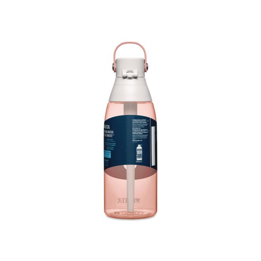 Plastic Filtered Water Bottle, 36 oz, Blush. Picture 8