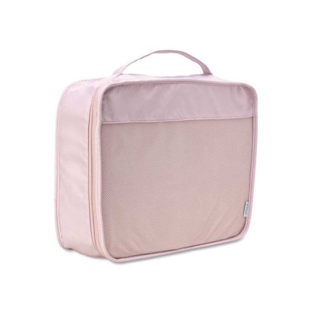 Four-Piece Packing Cube Set, Assorted Sizes, Pink. Picture 3