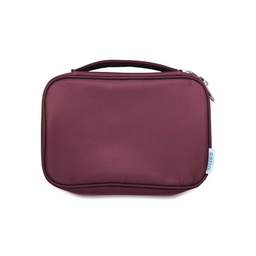 Travel Jewelry Organizer, 7.4 x 5.6, Maroon. Picture 2