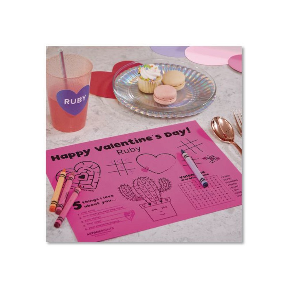 Color Cardsrock - "Love Letters" Assortment, 65 lb Weight, 8.5.x 11, Assorted, 150 Sheets. Picture 4