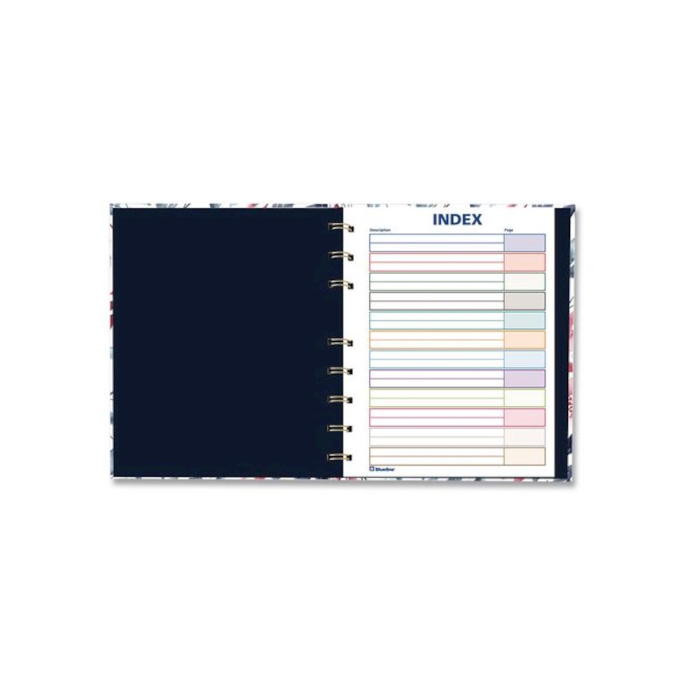 NotePro Fashion Hard Cover Notebook, 1-Subject, Medium/College Rule, Tranquil Blooms Cover, (96) 9.25 x 7.25 Sheets. Picture 4