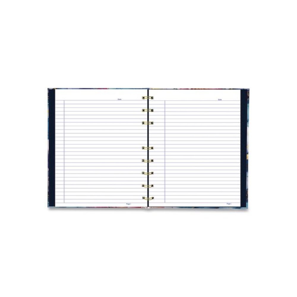 NotePro Fashion Hard Cover Notebook, 1-Subject, Medium/College Rule, Midnight Floral Cover, (96) 9.25 x 7.25 Sheets. Picture 3