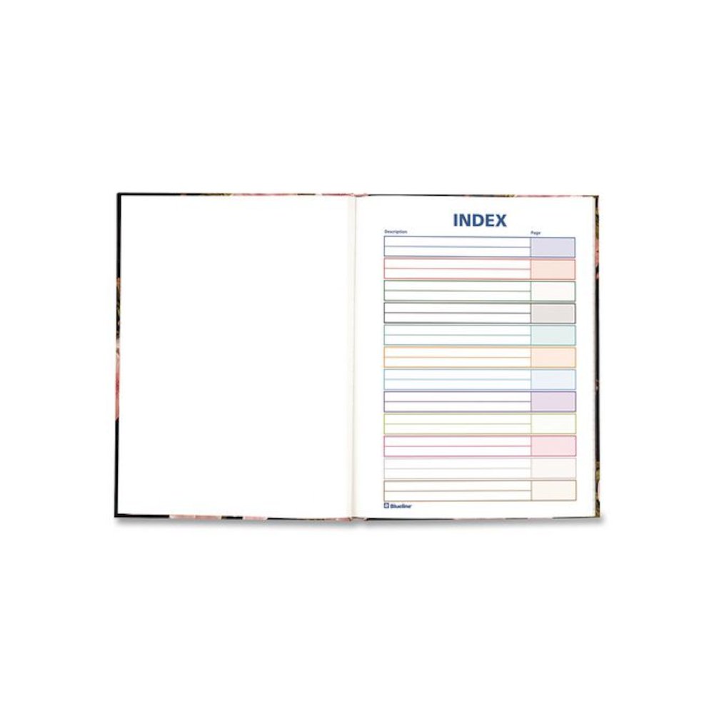 Fashion Hard Cover Notebook, 1-Subject, Medium/College Rule, Cherry Tree Lane Cover, (96) 9.25 x 7.25 Sheets. Picture 4
