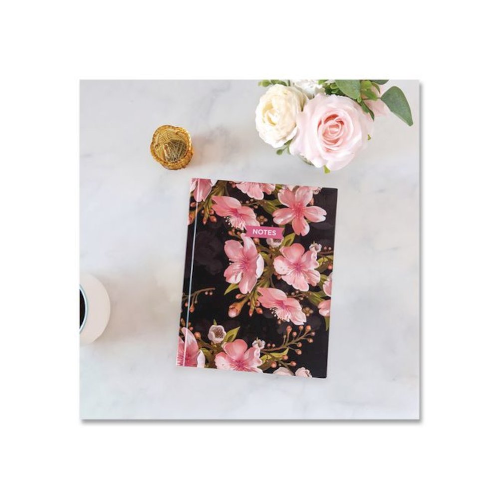 Fashion Hard Cover Notebook, 1-Subject, Medium/College Rule, Cherry Tree Lane Cover, (96) 9.25 x 7.25 Sheets. Picture 6