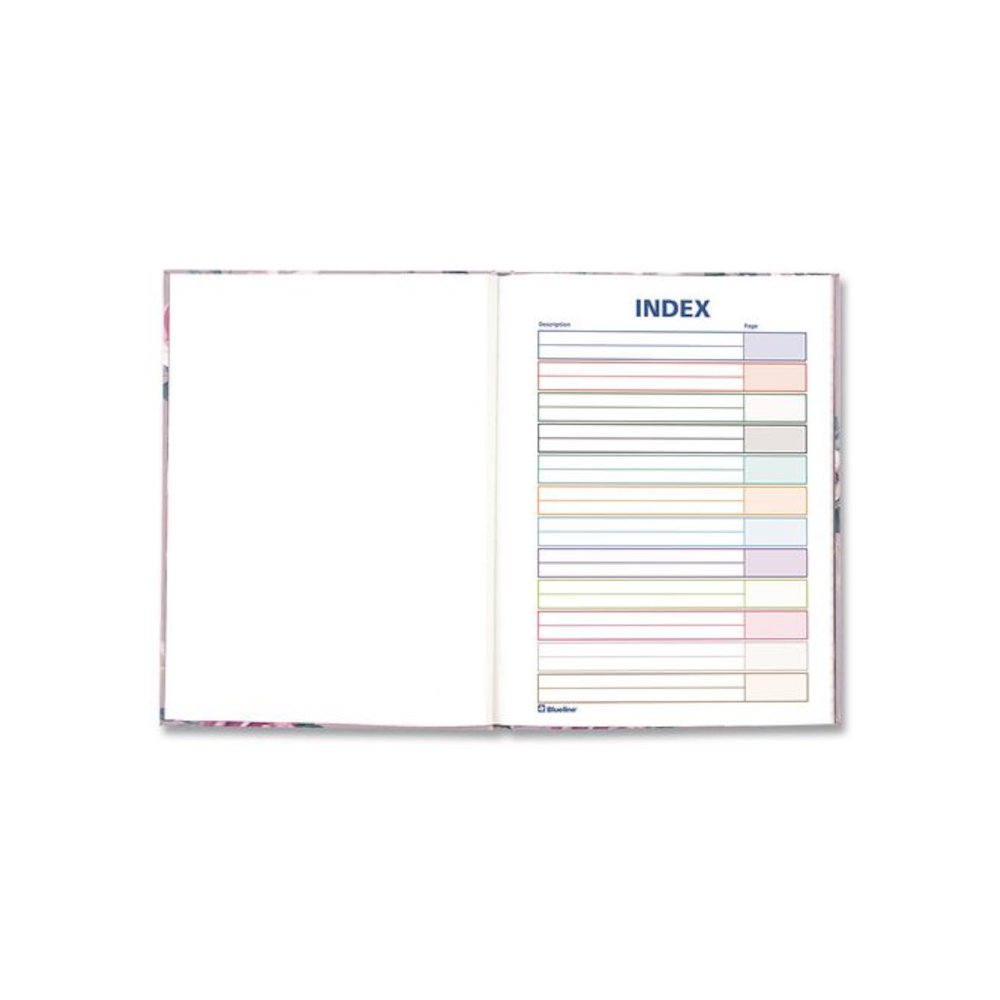 Fashion Hard Cover Notebook, 1-Subject, Medium/College Rule, Lavender Floral Cover, (96) 9.25 x 7.25 Sheets. Picture 4