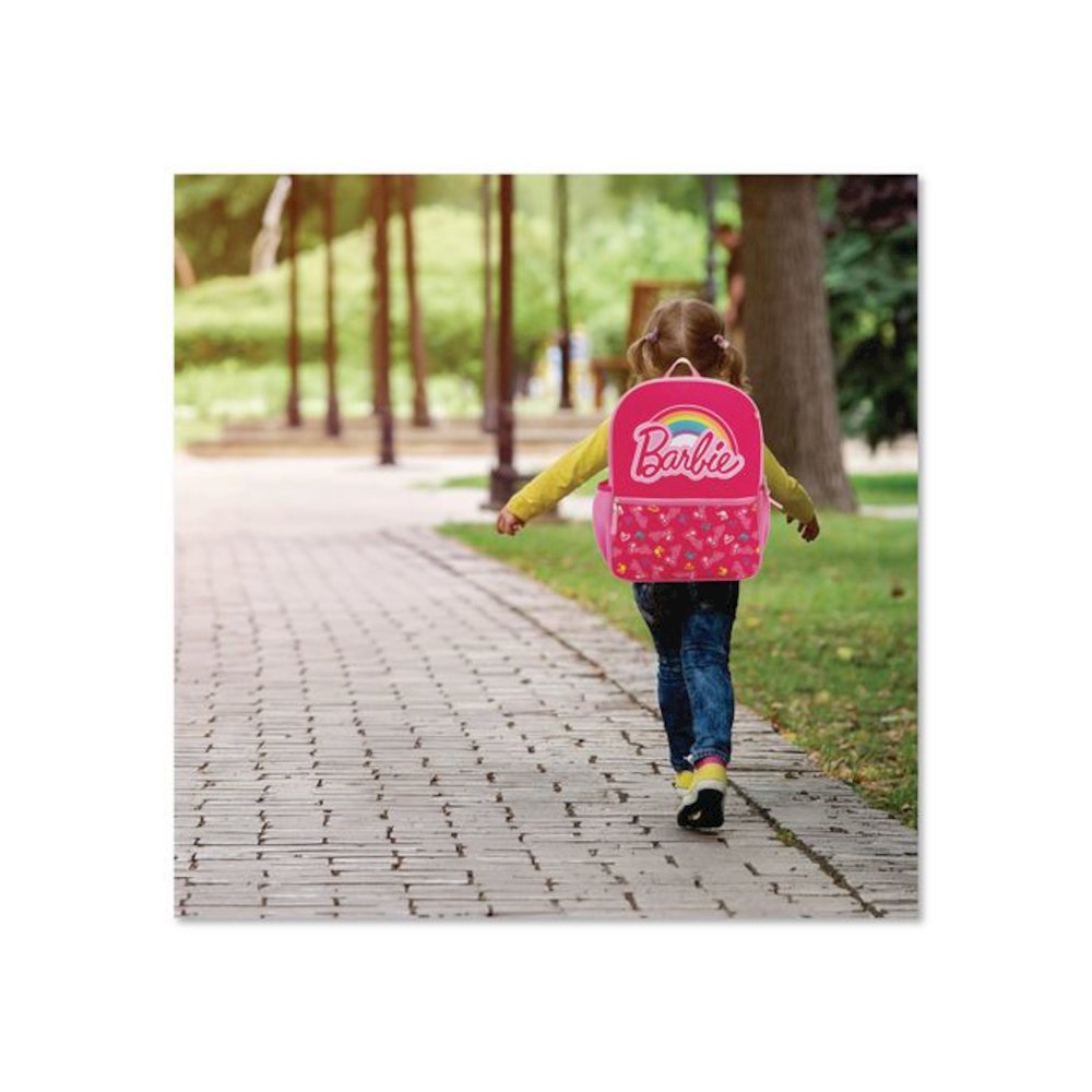 Barbie 5-Piece Backpack Set, 12 x 5 x 16, Pink. Picture 4