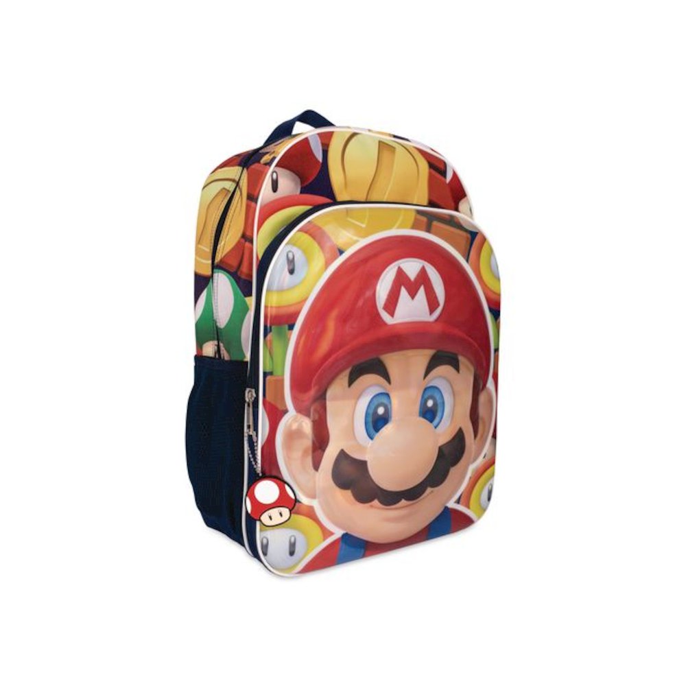 Super Mario Backpack, 12 x 5 x 16, Multicolor. Picture 2