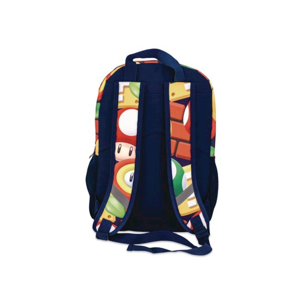 Super Mario Backpack, 12 x 5 x 16, Multicolor. Picture 3