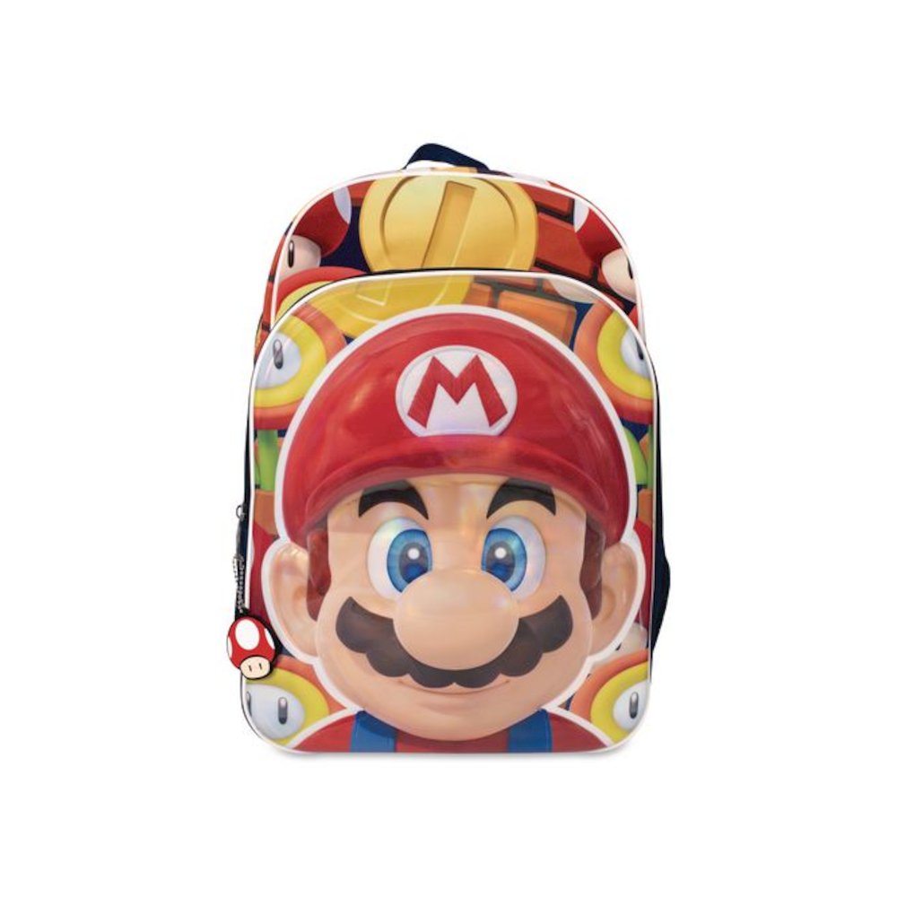 Super Mario Backpack, 12 x 5 x 16, Multicolor. Picture 1