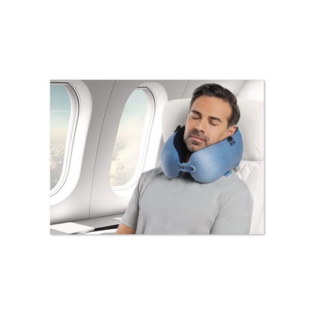 Flex Curve Neck Pillow, One Size Fits Most, Blue. Picture 6