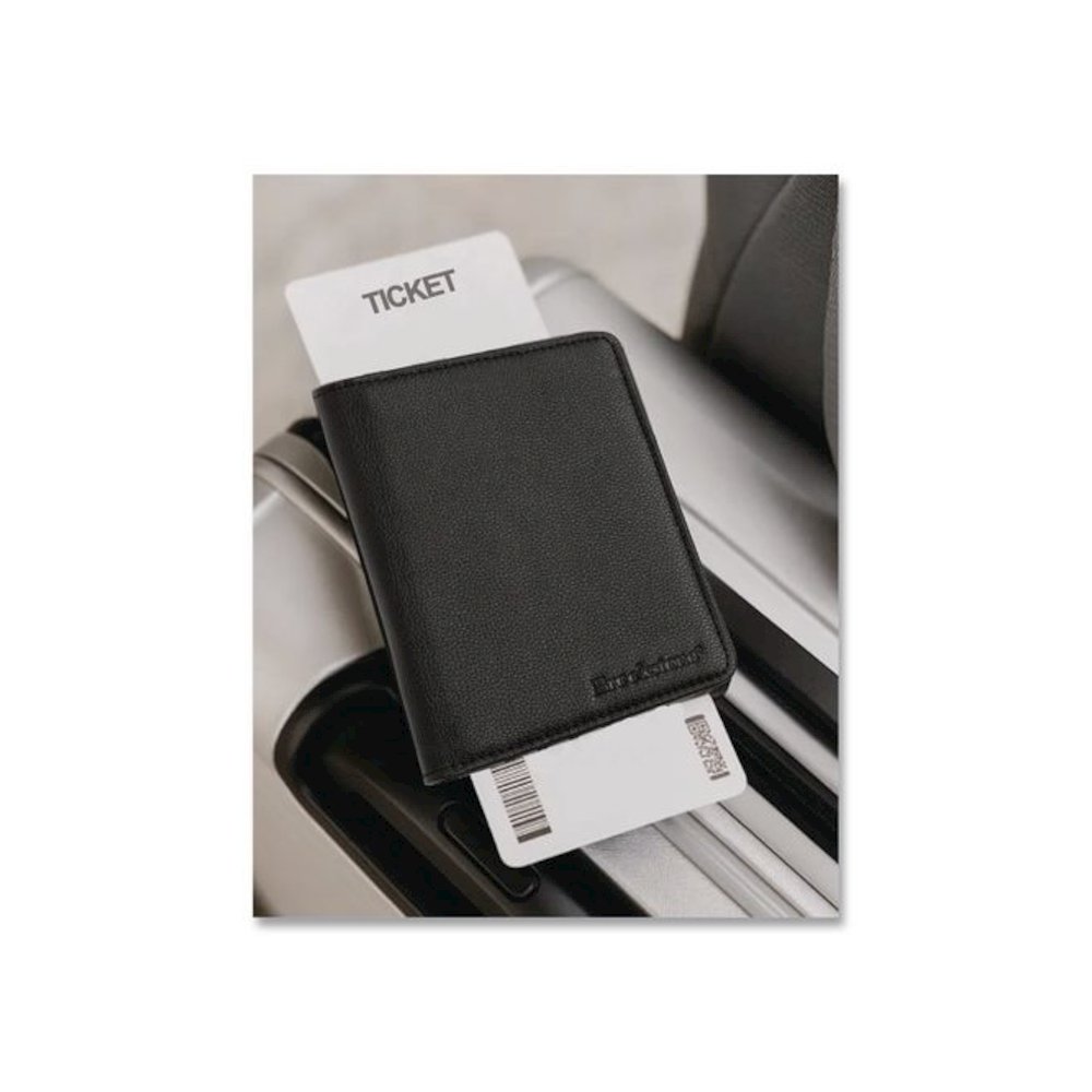 RFID Passport Holder, Polyurethane, Black. Picture 3
