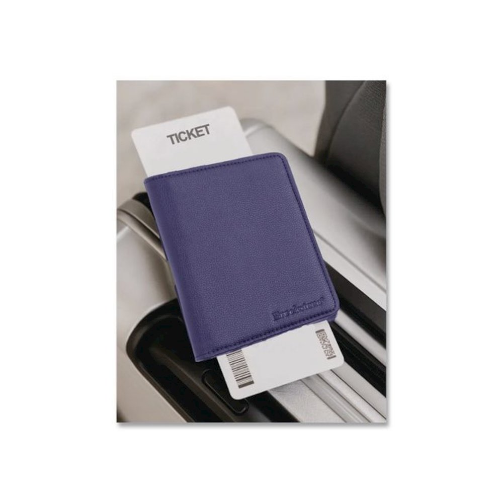 RFID Passport Holder, Polyurethane, Blue. Picture 3