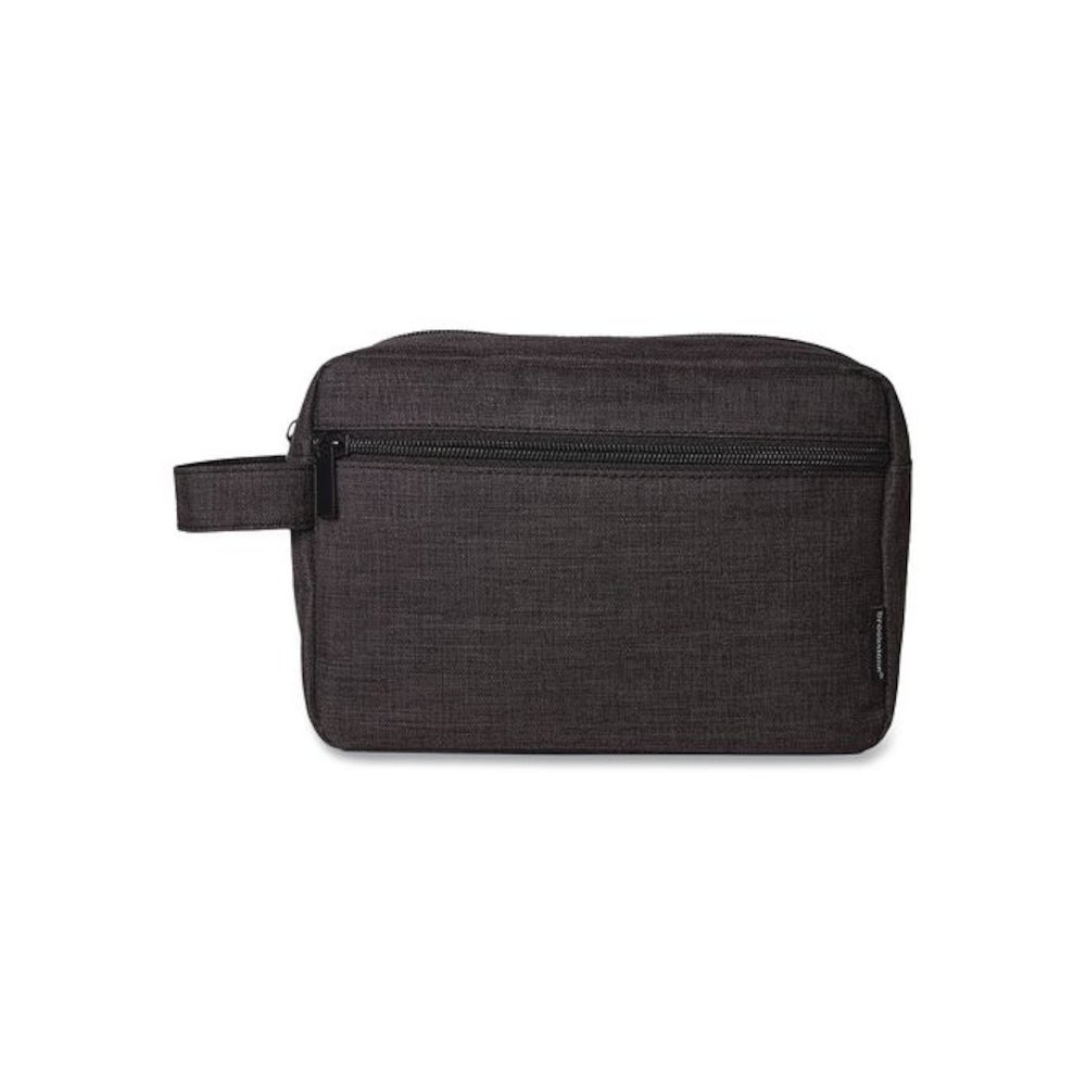 Fabric Travel Pouch, 8.27 x 2.76 x 6.3, Black. Picture 1