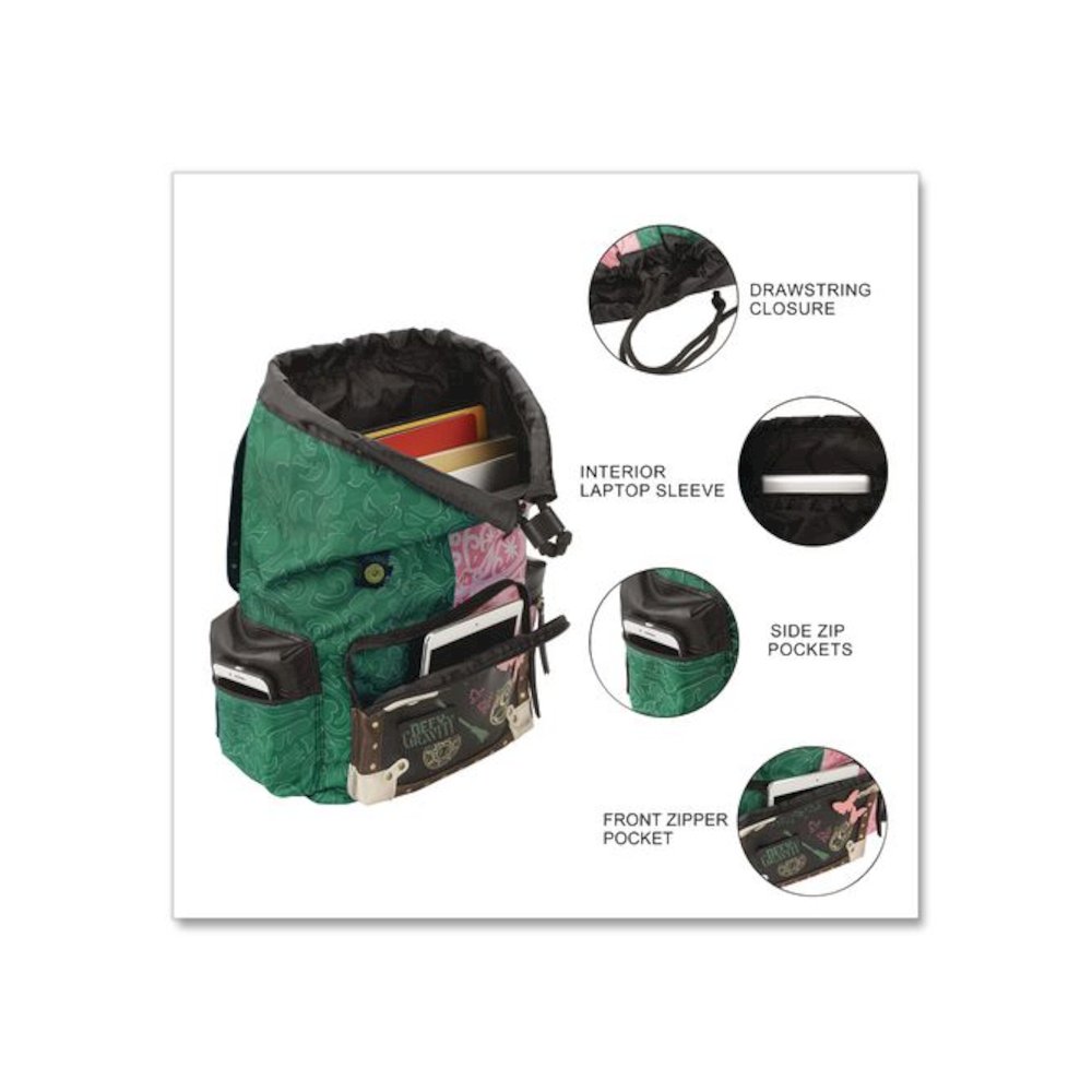 Wicked Backpack, Fits Devices Up to 15.9", 11 x 7 x 17, Multicolor. Picture 2