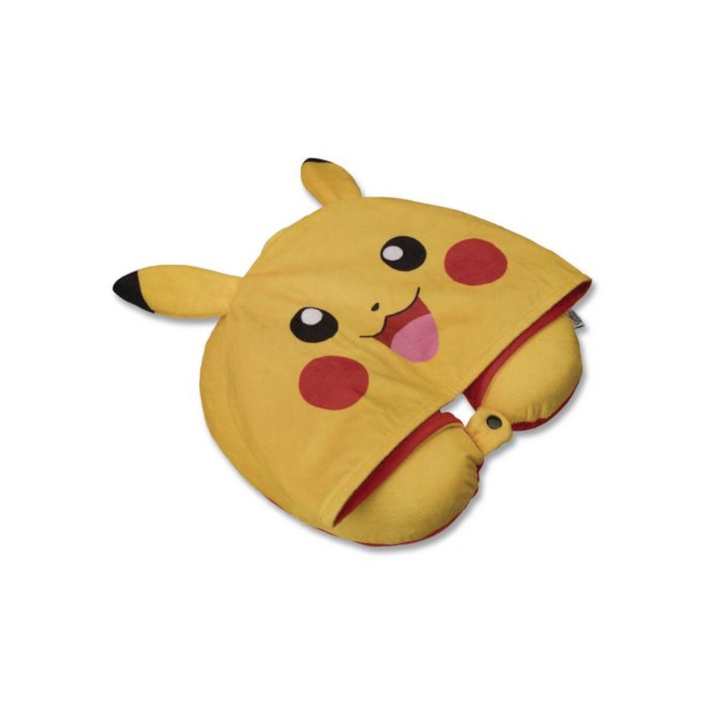 Pokemon Hooded Neck Pillow, 11 x 3 x 10.5, Yellow. Picture 2