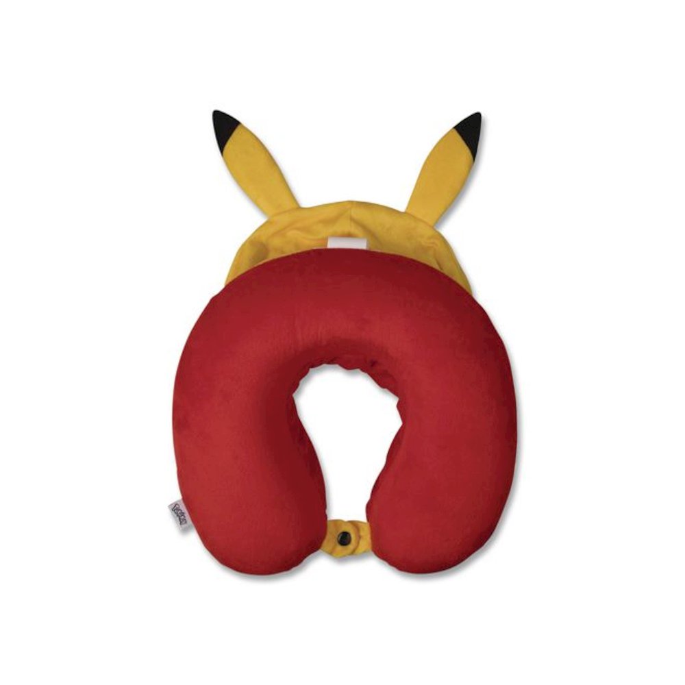 Pokemon Hooded Neck Pillow, 11 x 3 x 10.5, Yellow. Picture 3