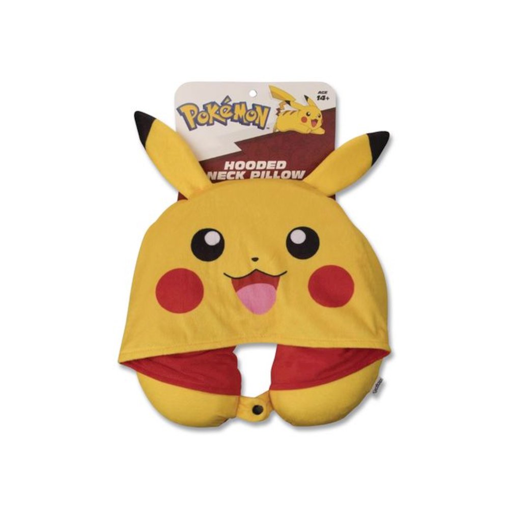 Pokemon Hooded Neck Pillow, 11 x 3 x 10.5, Yellow. Picture 4