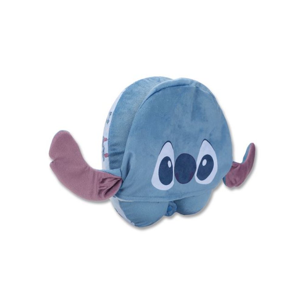 Stitch Hooded Polyester Travel Pillow, 11 x 3 x 10.5, Blue. Picture 4