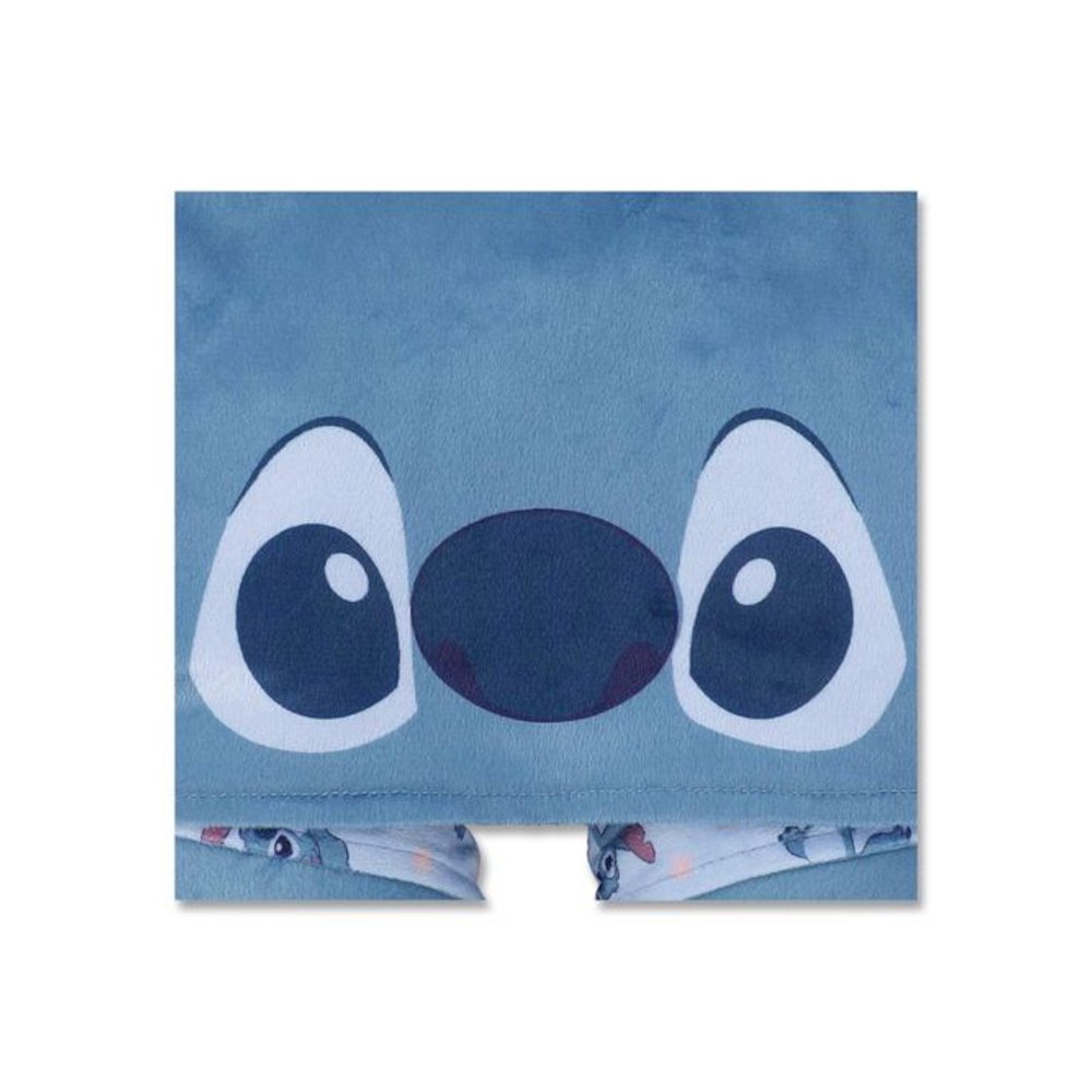 Stitch Hooded Polyester Travel Pillow, 11 x 3 x 10.5, Blue. Picture 5