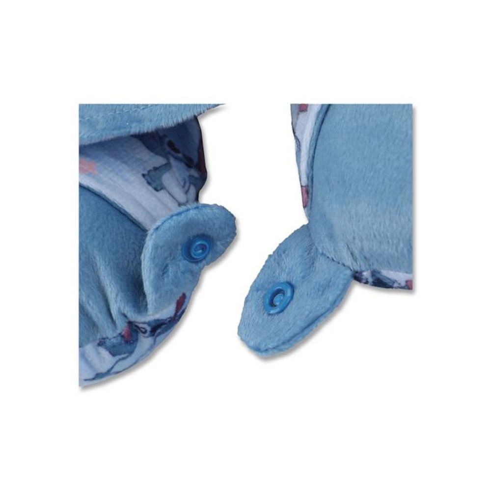 Stitch Hooded Polyester Travel Pillow, 11 x 3 x 10.5, Blue. Picture 7