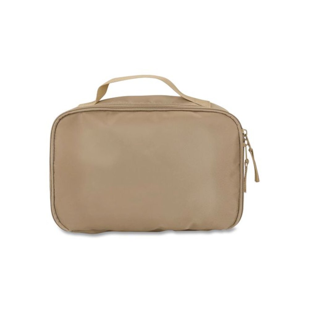 Four-Piece Packing Cube Set, Assorted Sizes, Light Brown. Picture 8