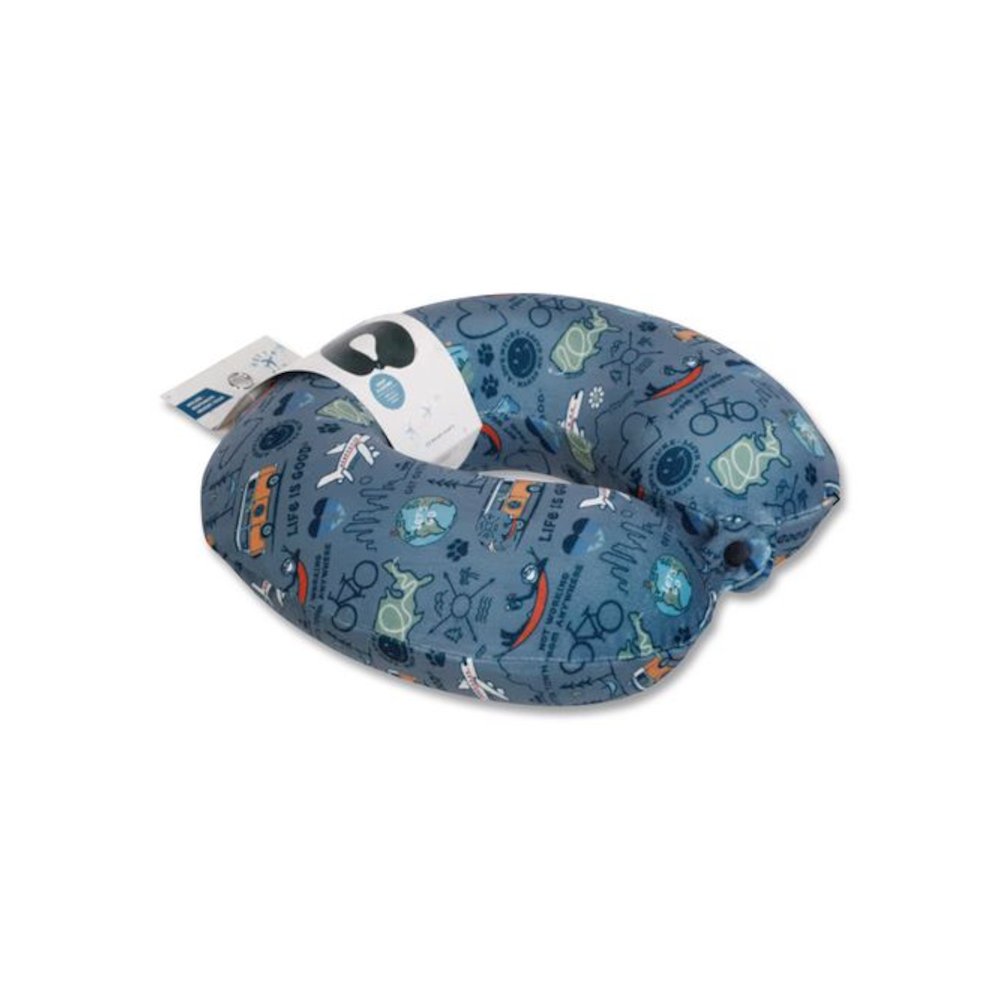 Neck Pillow, Multicolor Travel Print. Picture 3
