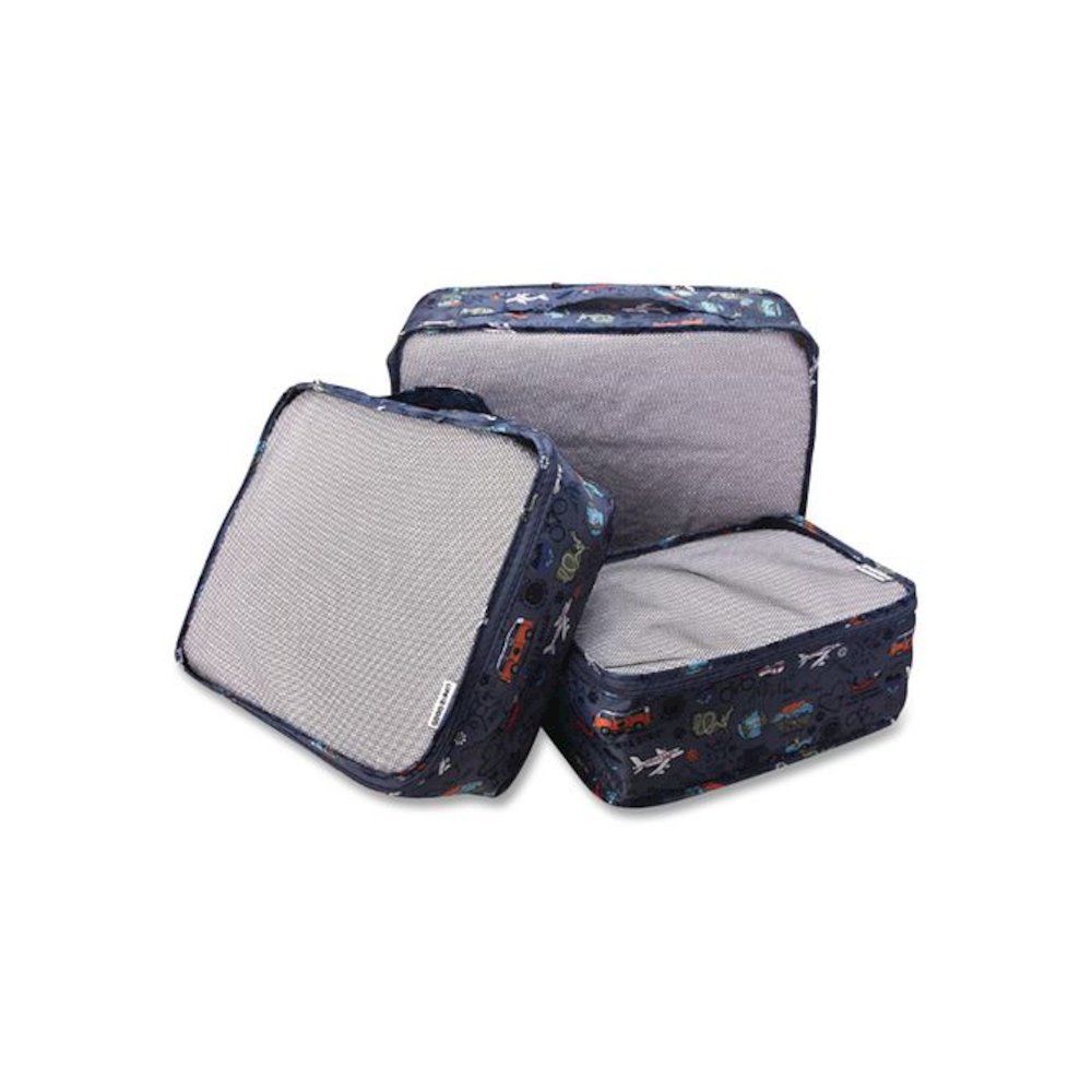 Three-Piece Packing Cube Set, Assorted Sizes, Multicolor. Picture 4