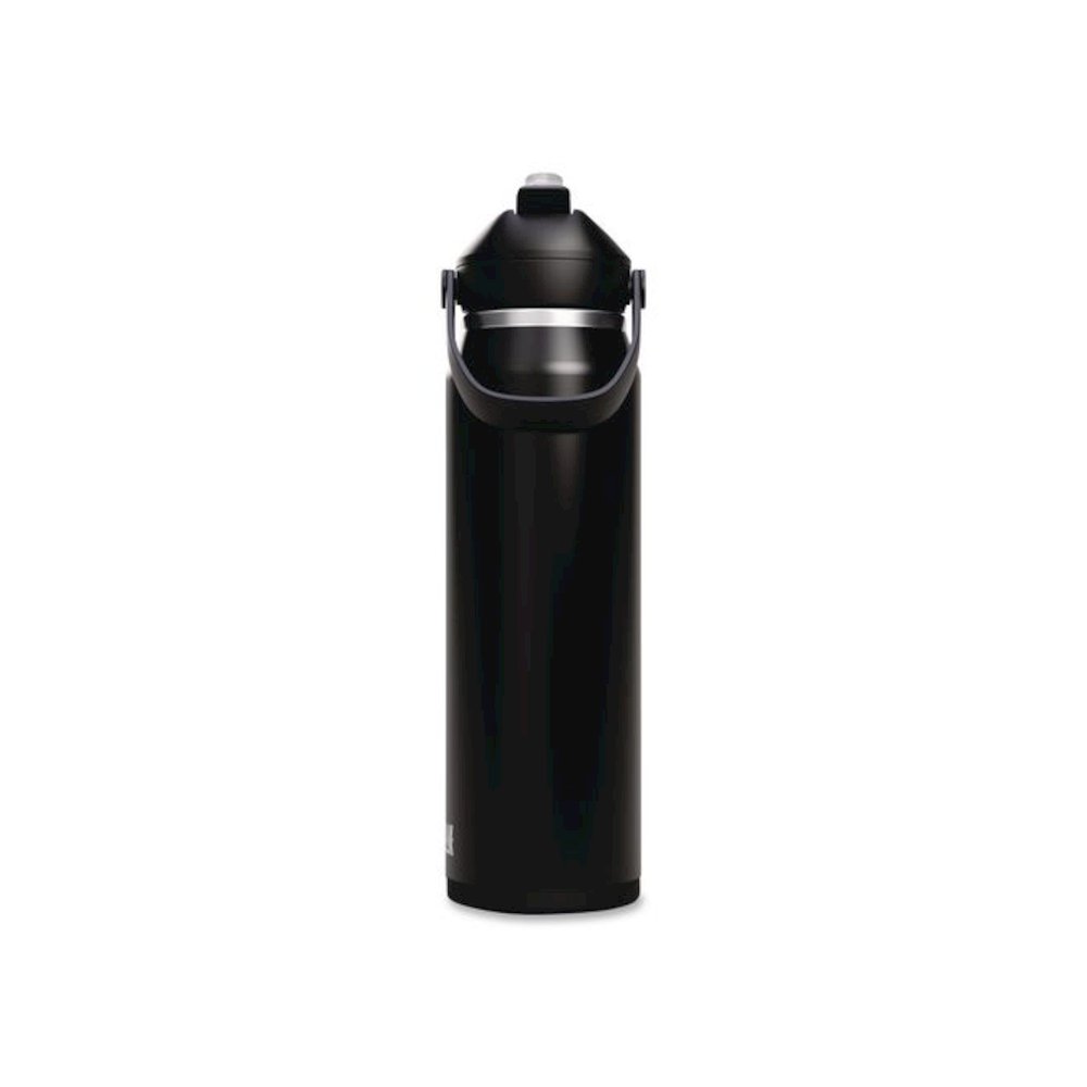 Thrive FlipStraw Stainless Steel Vacuum Insulated Water Bottle, 32 oz, Black. Picture 2