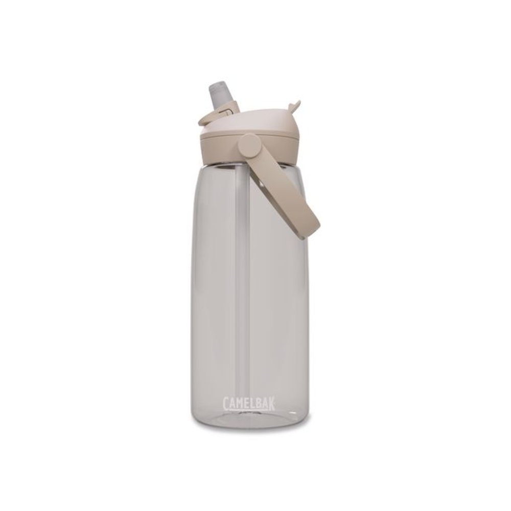 Thrive FlipStraw Plastic Water Bottle, 32 oz, Clear. Picture 1