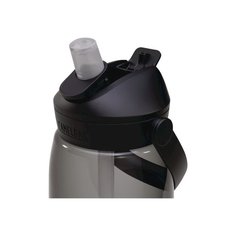 Thrive FlipStraw Plastic Water Bottle, 32 oz, Charcoal. Picture 3