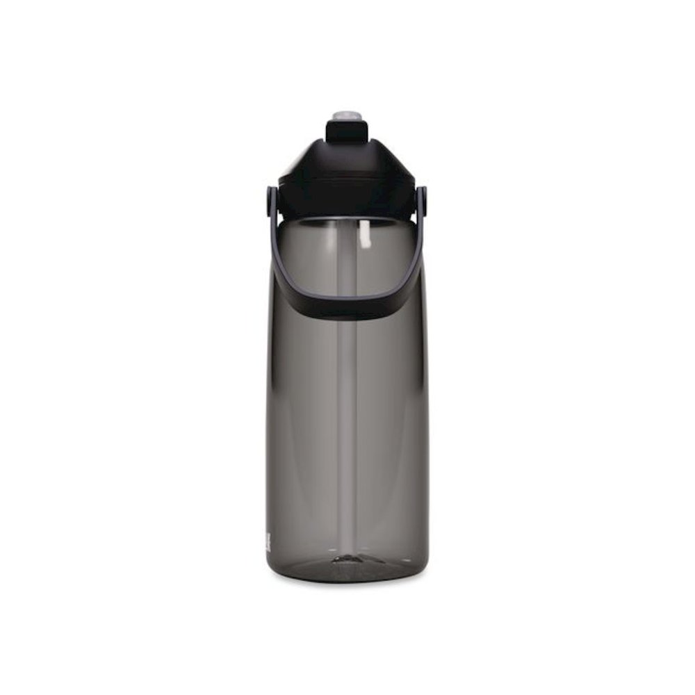 Thrive FlipStraw Plastic Water Bottle, 32 oz, Charcoal. Picture 2