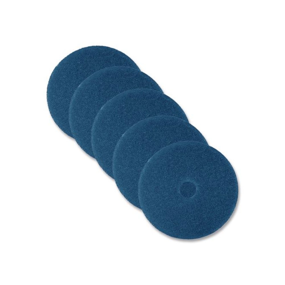Low-Speed High Productivity Floor Pads 5300, 20" Diameter, Blue, 5/Carton. Picture 1