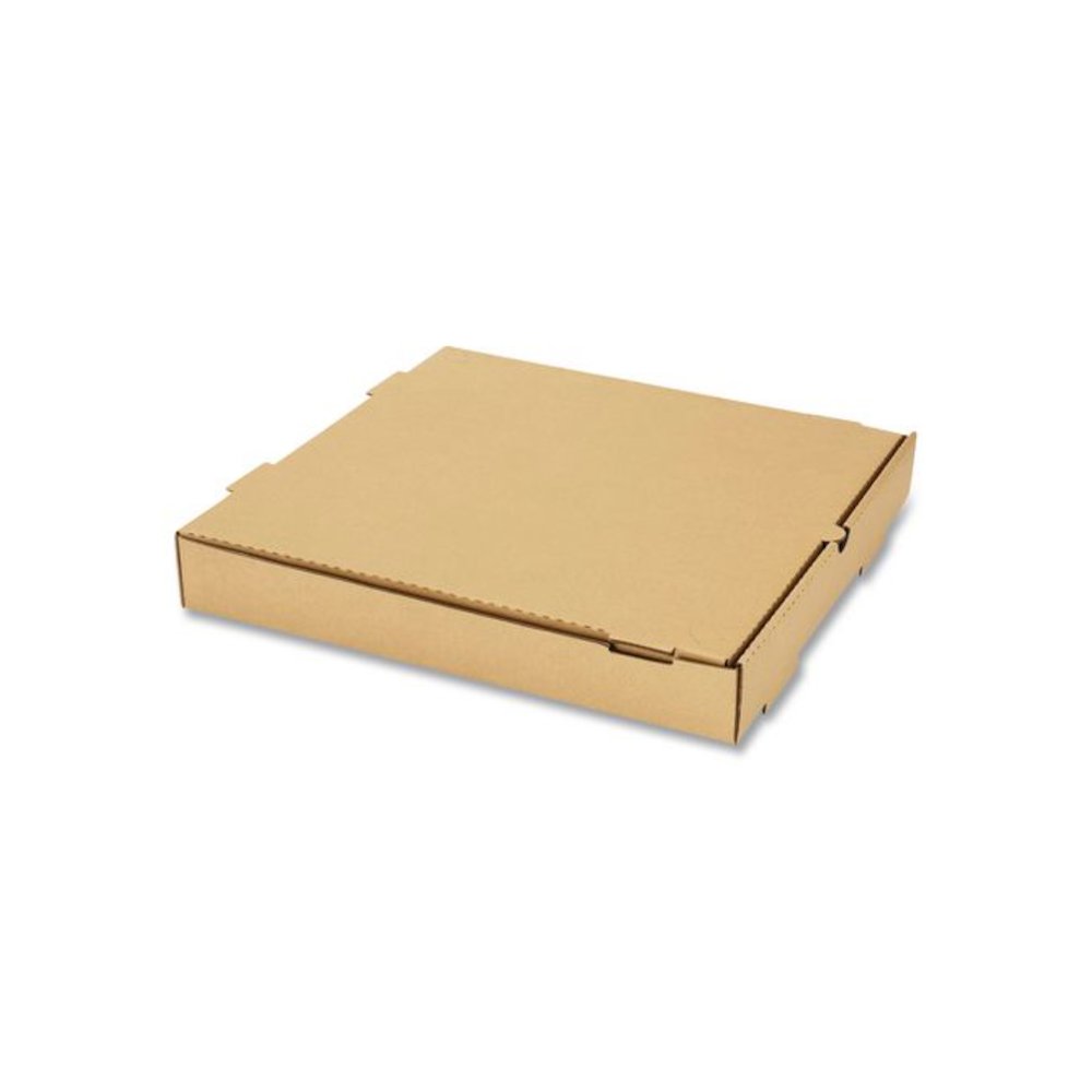 Corrugated Pizza Box, 14 x 14 x 2, Kraft, Cardboard, 50/Carton. Picture 2