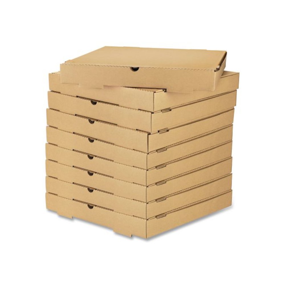 Corrugated Pizza Box, 16 x 16 x 2, Kraft, Cardboard, 50/Carton. Picture 3