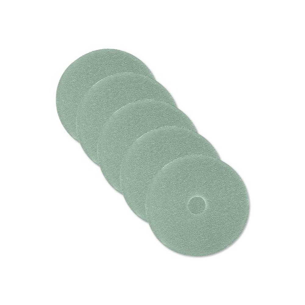 Ultra High-Speed Floor Burnishing Pads 3100, 27" Diameter, Aqua, 5/Carton. Picture 1