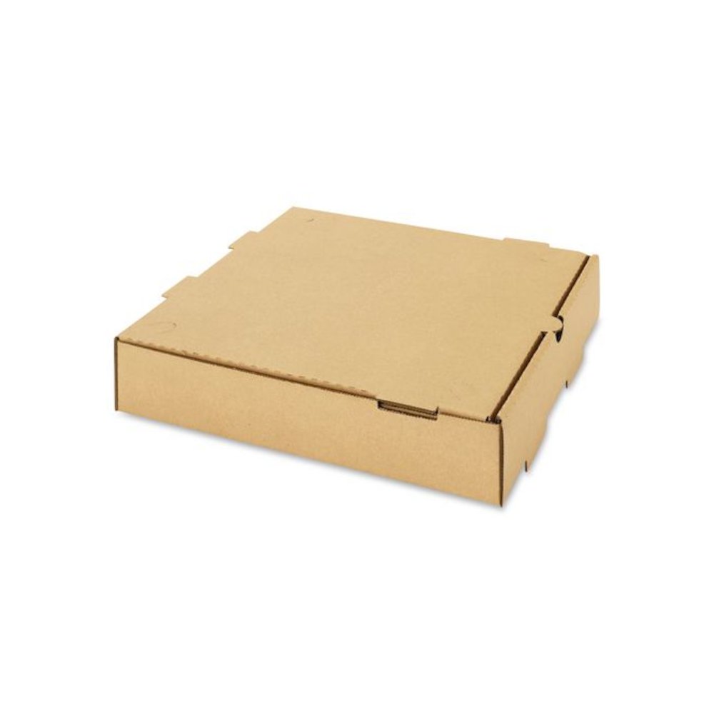 Corrugated Pizza Box, 10 x 10 x 2, Kraft, Cardboard, 50/Carton. Picture 2