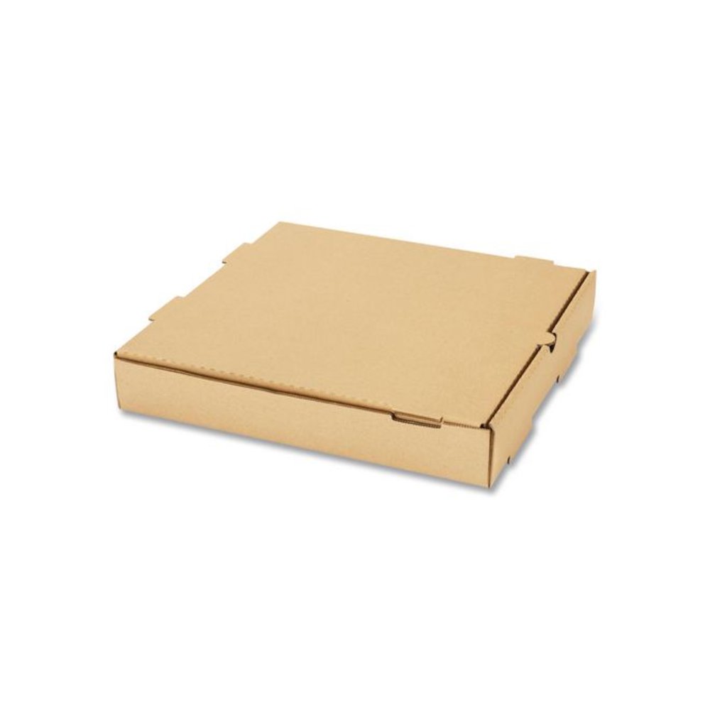 Corrugated Pizza Box, 12 x 12 x 2, Kraft, Cardboard, 50/Carton. Picture 2