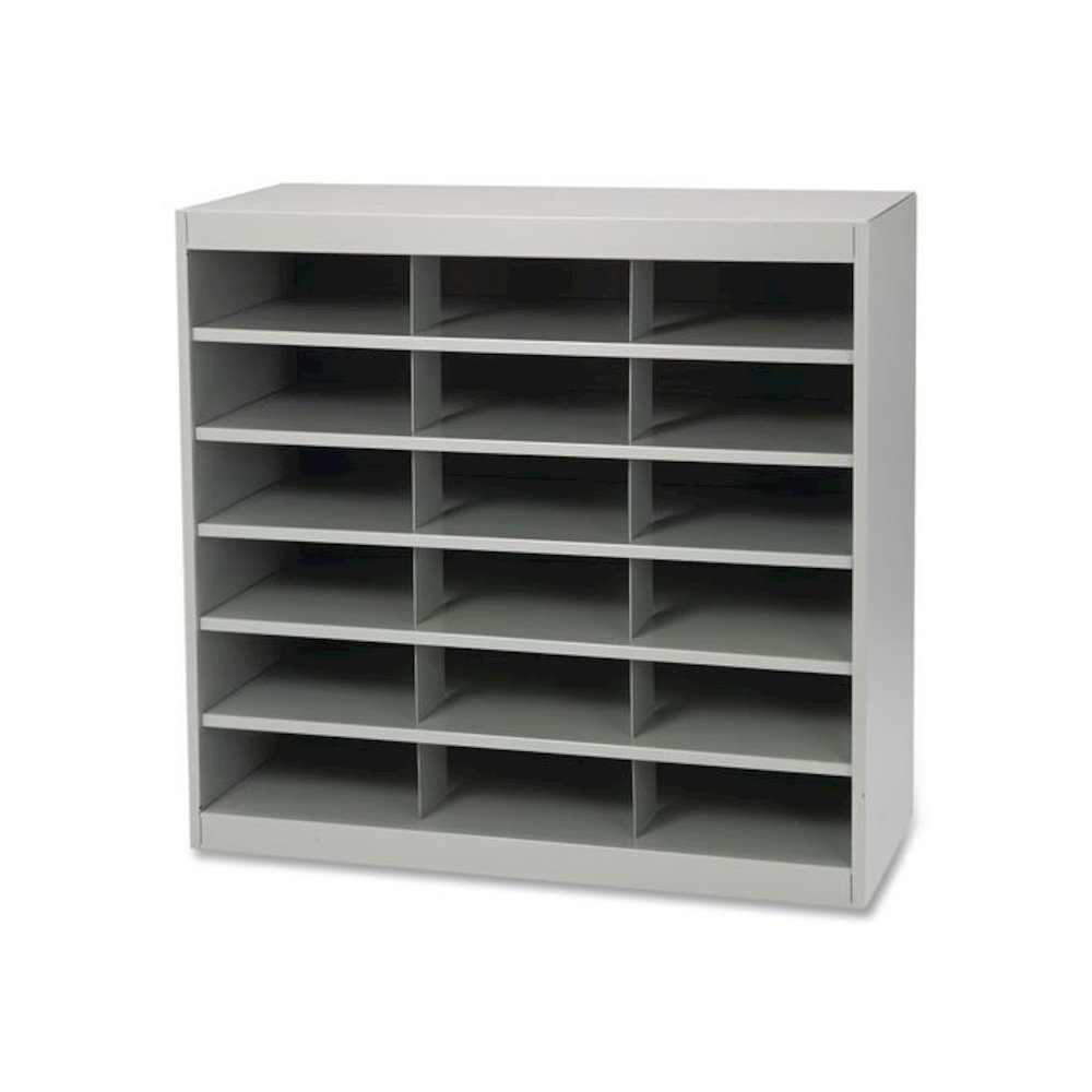 Steel Project Center Organizer, 18 Pockets, 37.5 x 15.75 x 36.5, Gray. Picture 3