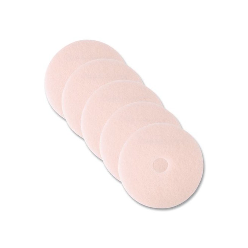 Ultra High-Speed Eraser Floor Burnishing Pad 3600, 27" Diameter, Pink, 5/Carton. Picture 1