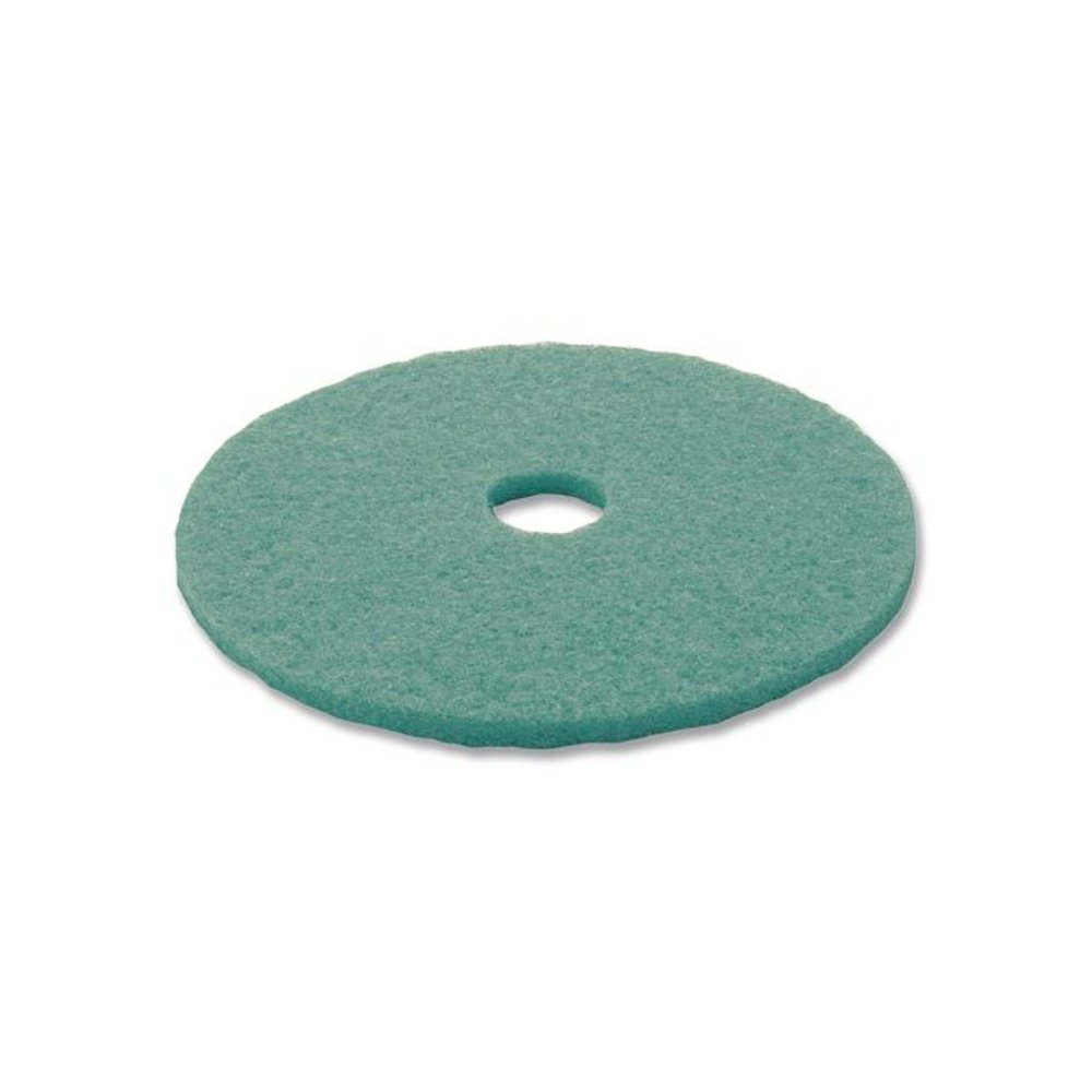 Ultra High-Speed Floor Burnishing Pads 3100, 19" Diameter, Aqua, 5/Carton. Picture 3