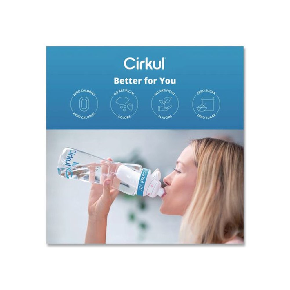 Flavor Water Bottle Kit, 22 oz, Clear. Picture 5
